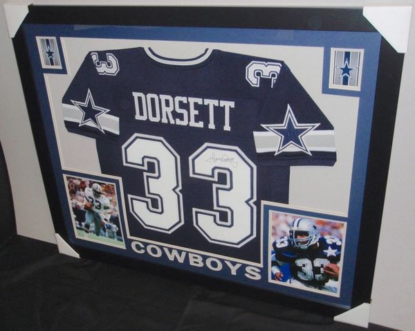 Framed Dallas Cowboys Tony Dorsett Autographed Signed Jersey Jsa Coa