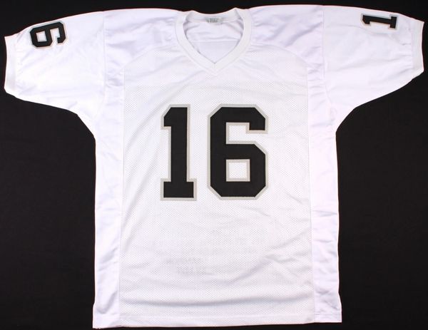 Charitybuzz: Jim Plunkett Hand-Signed Raiders Jersey