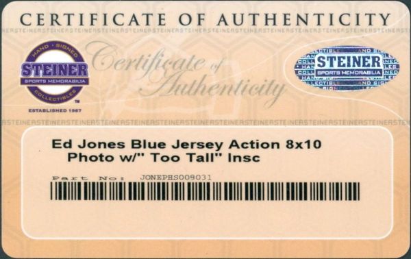 DALLAS COWBOYS Ed Too Tall Jones #72 SIGNED Home Blue JERSEY JSA