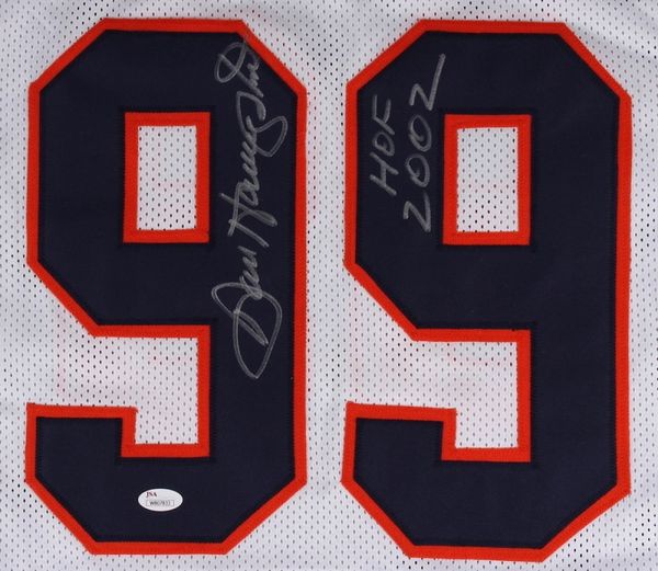 Dan Hampton Signed Jersey Inscribed HOF 2002 (JSA)