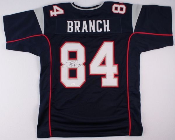 Deion Branch Autographed New England Patriotis Jersey, JSA COA ...