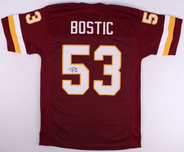 Jeff Bostic Autographed Washington Redskins Jersey, JSA COA  Gridiron  Greats: Authentic Autographed NFL Football Memorabila