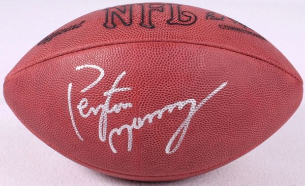 Peyton Manning Autographed NFL Football