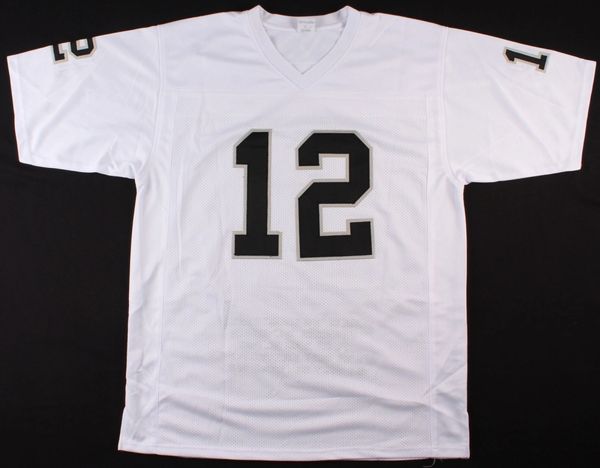 Ken Stabler Signed Raiders 35 x 43 Custom Framed Jersey (JSA COA & Stabler  Hologram)