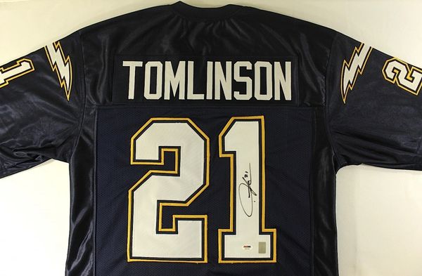 Ladanian Tomlinson Autographed San Diego Chargers Jersey, PSA COA