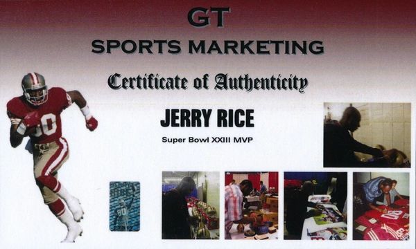 Jerry Rice - Jersey Signed  HistoryForSale Item 286580