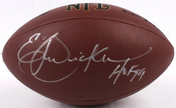 Eric Dickerson Autographed Los Angeles Rams Logo Football w/ HOF