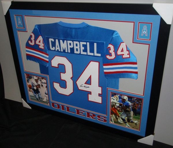 Framed Houston Oilers Earl Campbell Autographed Signed Jersey Psa Coa – MVP  Authentics