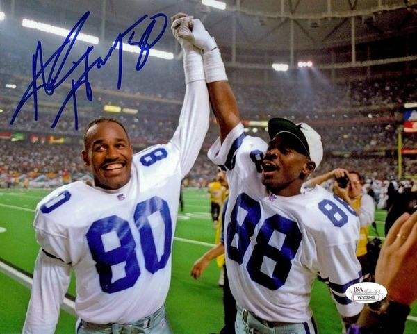 Alvin Harper Dallas Cowboys Autographed 8 x 10 Photo (with Michael