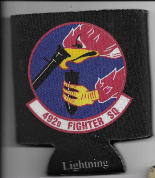 USAF SQUADRON 492 FIGHTER SQUADRON CAN COZY RAF LAKENHEATH F-15E