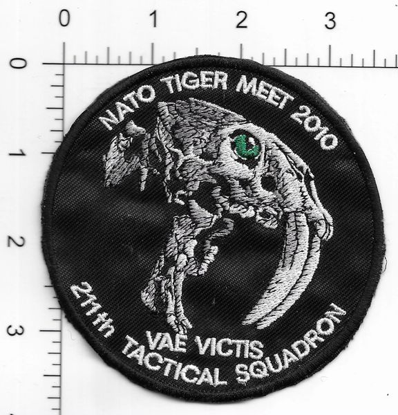 AIR FORCE PATCH 211 SQUADRON 2010 NATO TIGER MEET CzAF AIR FORCE SQUADRON PATCH