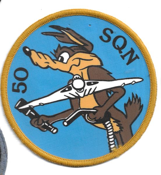 RAF PATCH 50 SQUADRON VULCAN B.2 & K.2 TANKERS RAF WADDINGTON . DISBANDED IN 1984