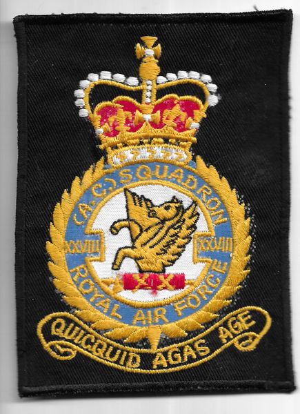RAF PATCH 28 SQUADRON CREST SEK KONG ERA WESSEX ROYAL AIR FORCE 84 SQUADRON CREST PRE 1997