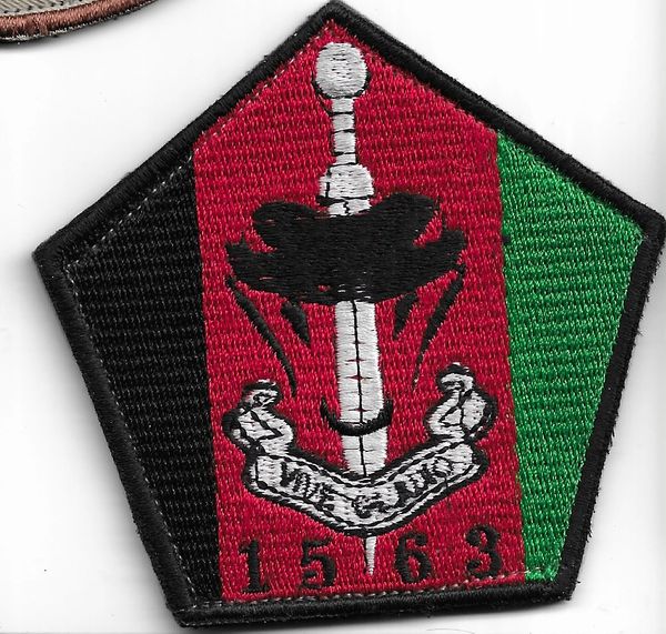 RAF PATCH 1563 FLIGHT 230 SQUADRON DEPLOYMENT OPERATION TORAL TO AFGHANISTAN . MADE IN KABUL AFGHANISTAN