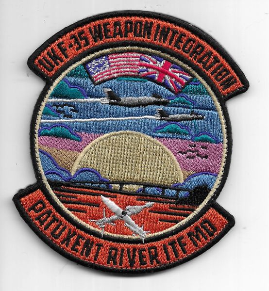 RAF PATCH 17 SQUADRON UK F-35 WEAPONS INTEGRATION TEAM PATUXENT RIVER