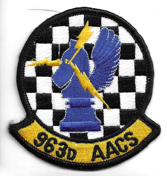USAF PATCH 963 AACS E-3 AIRBORNE EARLY WARNING SQUADRON AWACS TINKER AIR FORCE BASE