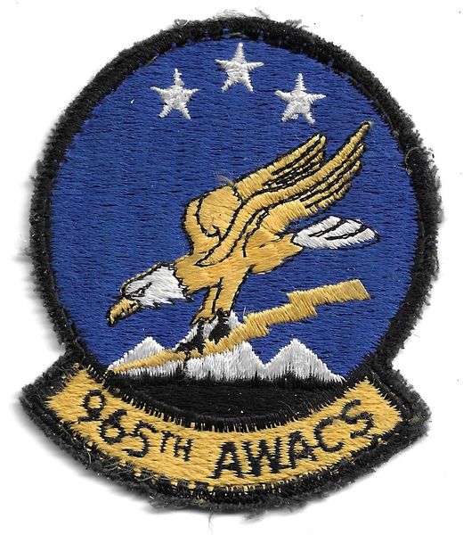 USAF PATCH 965 AWACS OLDER MAKE TINKER AIR FORCE BASE E-3