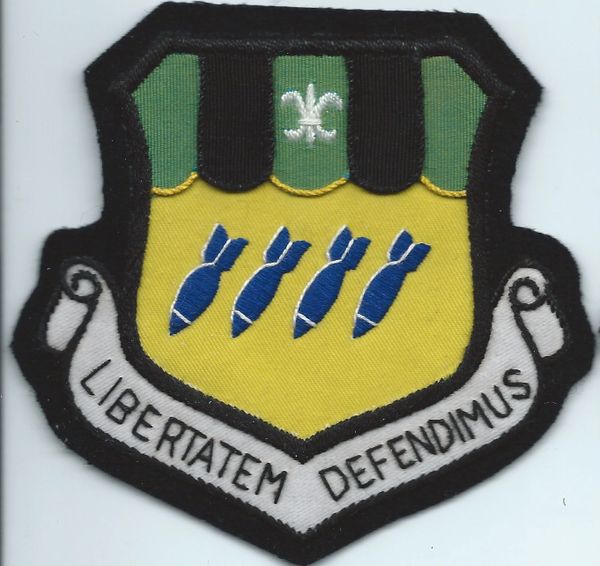 USAF PATCH 2ND BOMBARDMENT WING BLAZER / BULLION TYPE PATCH (MH)