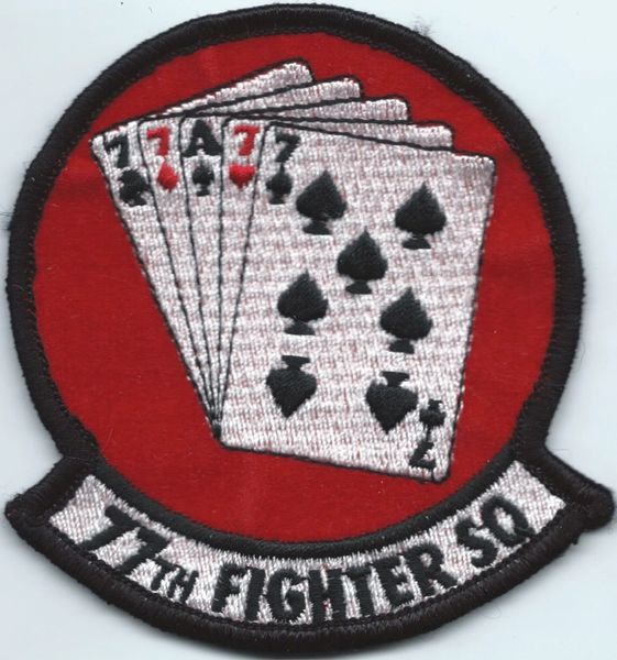 USAF PATCH 77 FIGHTER SQUADRON F-16 ERA SHAW AFB