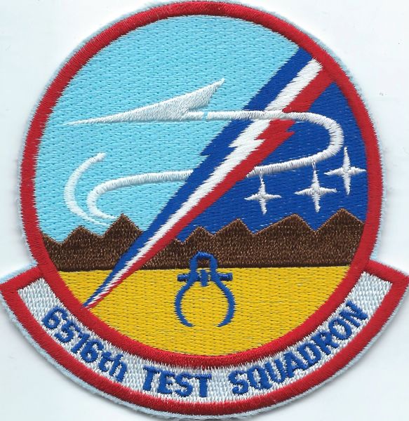 USAF PATCH 6516 TEST SQUADRON