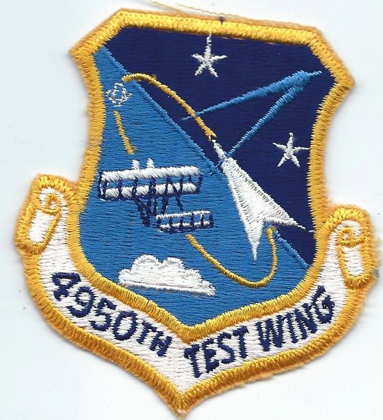 USAF PATCH 4950 TEST WING