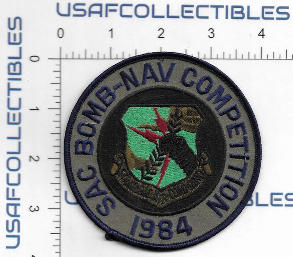USAF PATCH SAC BOMBARDMENT - NAV COMP 1984 SUDUED