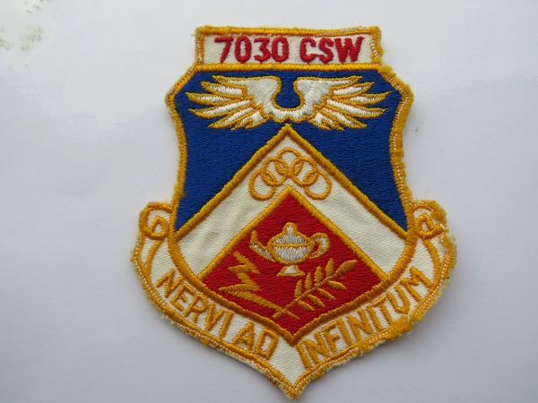 USAF PATCH 7030 COMBAT SUPPORT WING RAMSTEIN AFB OLD USAFE UNIT