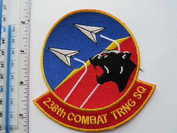 USAF PATCH 238 COMBAT TRAINING SQUADRON ANG RC-135 SQUADRON REMOVED FROM VELKRO
