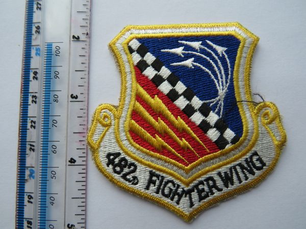 USAF PATCH 482 FIGHTER WING US AIR FORCE WING PATCH