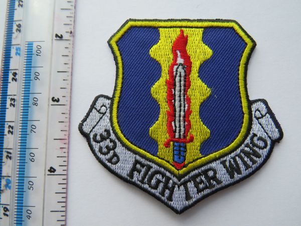 USAF PATCH 33 FIGHTER WING US AIR FORCE PATCH