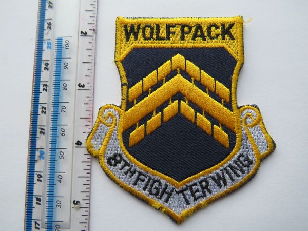 USAF PATCH 8 FIGHTER WING WOLFPACK US AIR FORCE WING INSIGNIA PATCH