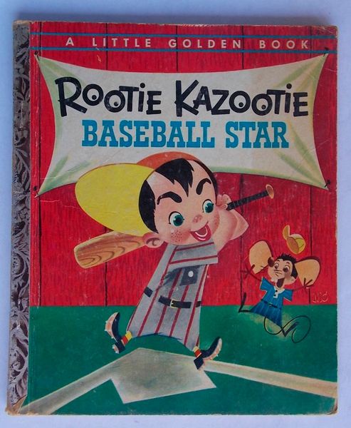 Rootie Kazootie Baseball Star - 1954 Little Golden Book - 1st Edition