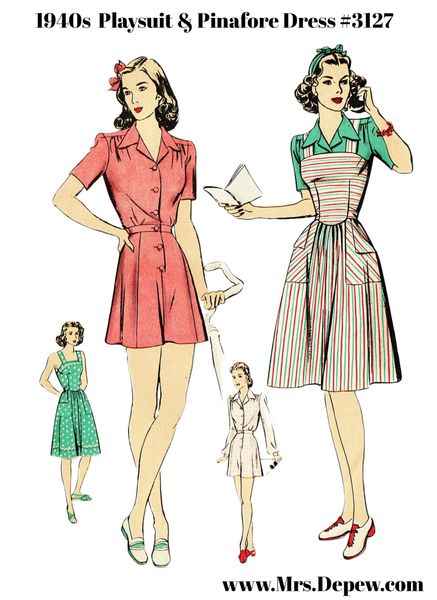 Vintage Sewing Pattern 1940s Ladies' Ranch Pants Trouser 3177