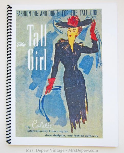 Vintage 1940s Fashion Dos and Don'ts for the Tall Girl Fashion Advice  Illustrated Reproduction Booklet