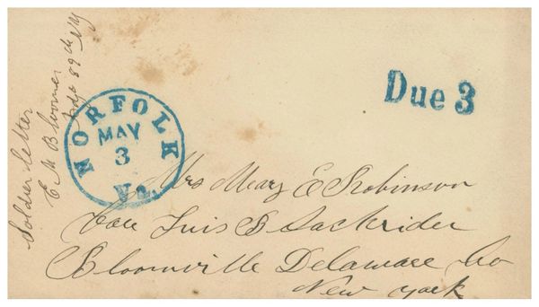 Civil War/Soldiers Mail Norfolk, VA