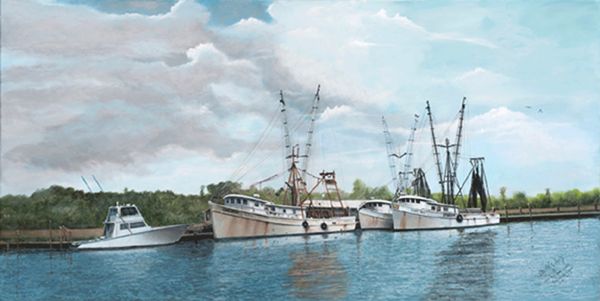 FLEETS IN 16"x 32" gicle'e high rez canvas print signed and dated by artist,