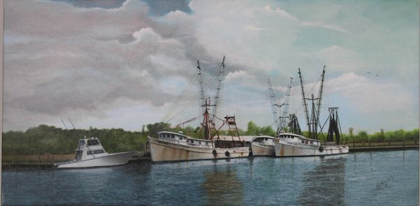 FLEET IS IN , 16"x 32" high resolution canvas print, signed and dated by artist