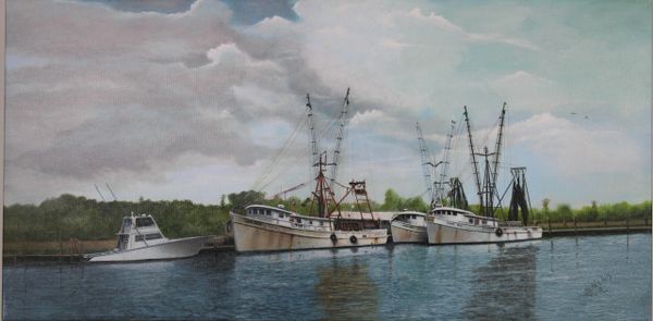 FLEET IS IN 24"x 48", high resolution canvas print signed and dated by artist 685