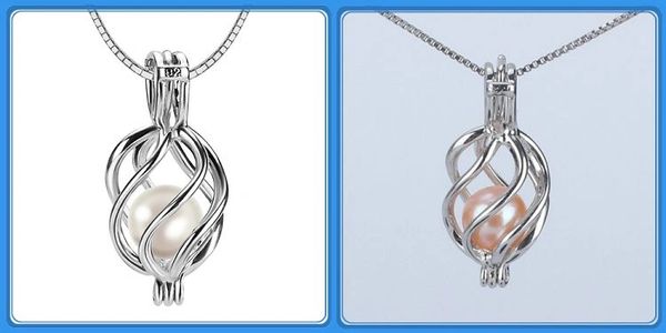 Helix Pearl Cage Pendant