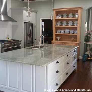 Fashion Blue Granite Island Countertop Orlando FL