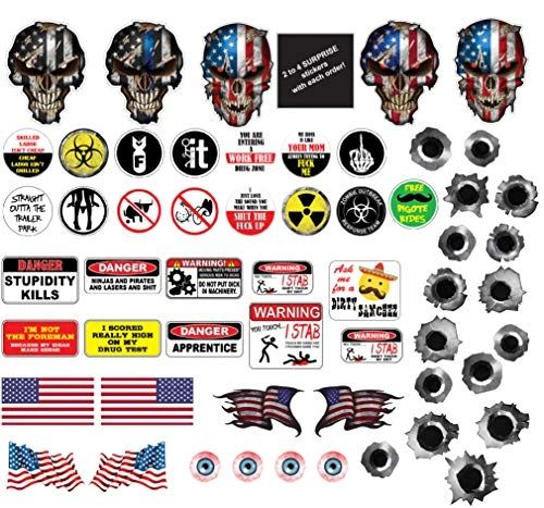 Pack De 23 Pegatinas De Broma Con Humor Mexicano - Para Cascos, Portátiles O Parachoques, Divertidas Y Con Tema De Construcción