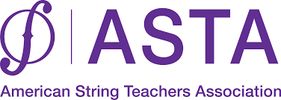 Logo of the American String Teachers Association in purple.