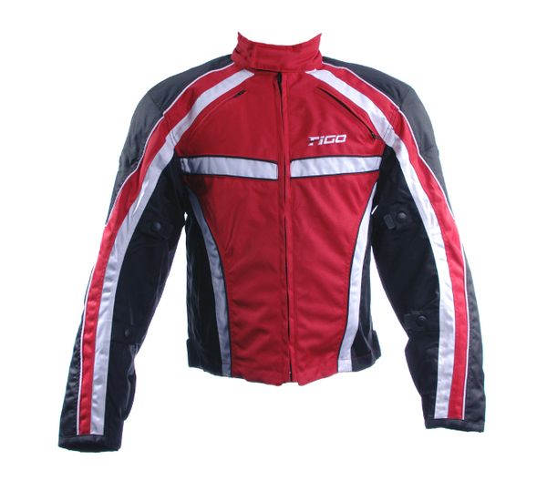 Rk Sports Bomber Red Waterproof Textile Motorcycle Jacket ...