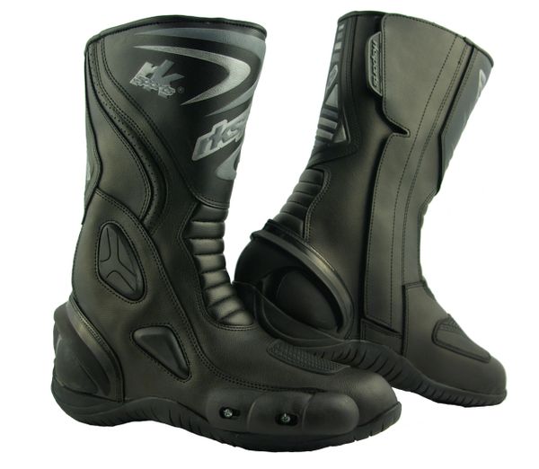 Rk Sports LV14 Water Resistant Motorcycle Boots Black Blue Red