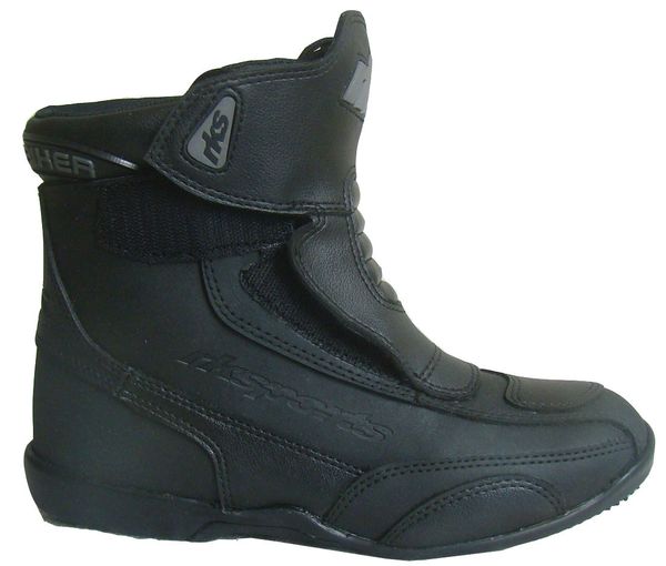 RK 2 SHORT LEATHER CRUISER ANKLE MOTORBIKE MOTORCYCLE BOOTS LADIES MEN