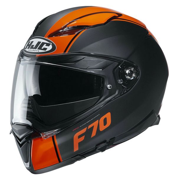 HJC F70 Mago MC7 Orange Full Face Motorcycle Helmet Lightweight