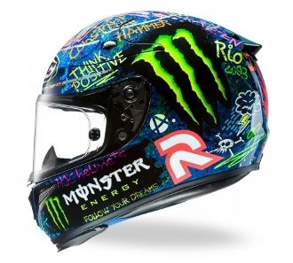 HJC Lorenzo Graffiti Motorcycle Helmet