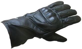 Rk Sports 002 Black Leather Gloves | protothebikeshop