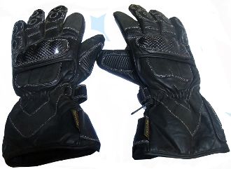 Rk Sports 0024 Black Leather Motorcycle Gloves | protothebikeshop