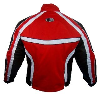 Rk Sports Bomber Red Waterproof Textile Motorcycle Jacket ...